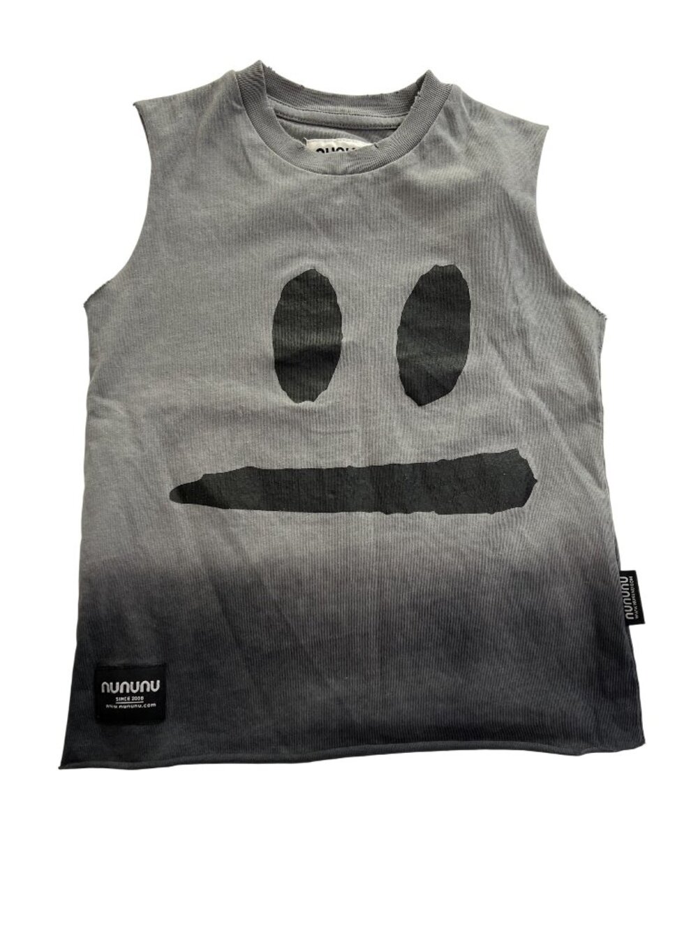 Nununu Smirk Sleeveless Shirt in Concrete